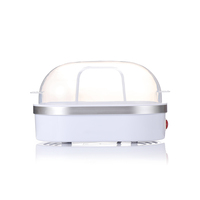 Cuiseur à œufs électrique automatique en plastique pour la maison, capacité de 6 œufs, arrêt automatique, garantie 1 an, emballage personnalisable