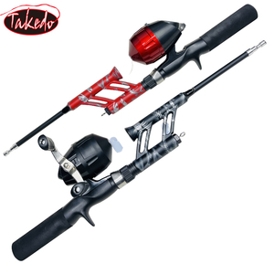 Takedo tn87 tích hợp carbon Rod với giấu câu cá dòng bánh xe di động đúc cần câu nhỏ gọn kính thiên văn loạt - Product Image 1