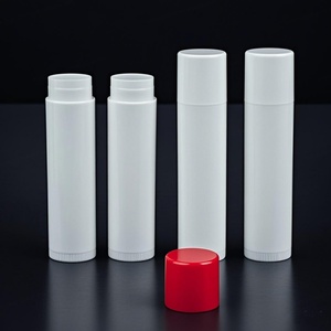 PP Round Lipstick <b>Tube</b> Chapstick Container <b>Plastic</b> Empty Lip Balm Container <b>Tube</b> With Cap Wholesale 0.15oz 5ml 5g Cosmetic - Product Image 1