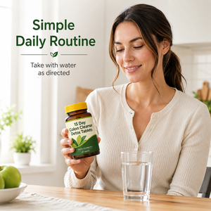 Tabletas Detox de Aloe Vera y Senna Orgánicas de Alta Calidad, Limpieza de Colon de 15 Días, Sin Gluten, Veganas, Favorecen la Digestión y el Adelgazamiento, 60 Unidades para Adultos - Product Image 5