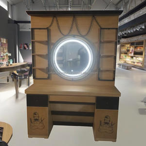 Miroir LED vintage Hao Yu BS66 pour salon de coiffure, station de barbier, contreplaqué durable, 110-240 volts, pour salon de barbier masculin - Product Image 3