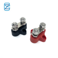 Barre omnibus 12V 200A M8 à double borne, bornier de distribution de puissance de batterie positif et négatif, bloc de jonction