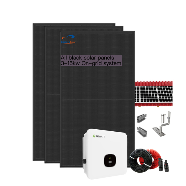 50kW 5kWh On-Grid Solar Power System Wall-Mounted with Lithium Battery for Home Use 10kW Solar Power 15kW Load Power