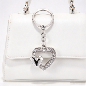Cute Heart Shape Crystal Keychain Silver Gold Rhinestone Bag Charm <b>Birthday</b> <b>Gift</b> <b>for</b> Women Girls <b>best</b> <b>friend</b> <b>birthday</b> <b>gifts</b> <b>for</b> - Product Image 6