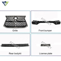 Kit de carrosserie LX570 sport plus style kuro édition lx blanc et noir kit de carrosserie grille pare-chocs avant 2021