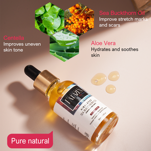 Produits de soin de la peau FATAZEN Huile essentielle de massage hydratante à <span class=keywords><strong>l</strong></span>'aloe vera Huile d'argousier pure pour vergetures OEM de marque privée - Product Image 5
