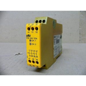 Pilz Pze X4V 0,5 24Vdc 4N/O Safety <b>Relay</b> Screw Terminal Plug In Mount - Product Image 1