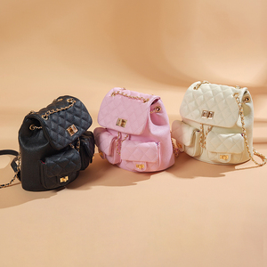 Mini borsa da <span class=keywords><strong>donna</strong></span> alla moda trapuntata con cuciture in <span class=keywords><strong>pelle</strong></span> PU piccola catena Designer borsa a tracolla da <span class=keywords><strong>donna</strong></span> <span class=keywords><strong>zaino</strong></span> da <span class=keywords><strong>donna</strong></span> - Product Image 5
