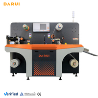 Máquina troqueladora automática digital de etiquetas de rollo a hoja Darui de 6 cuchillas, 2500W 220V, equipo de postimpresión