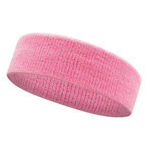 Manufacturer Direct Breathable Knitted Sports <b>Headbands</b> Absorbent Towel <b>Yoga</b> Hairbands For Gym Running Fitness Custom Logo - Product Image 6