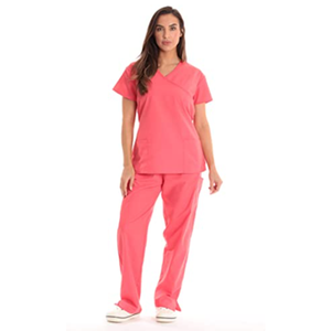 OEM abbigliamento medico ospedale uniforme su misura per l'<span class=keywords><strong>infermiera</strong></span> cotone manica corta blu per le donne 100% cotone vestiti del personale ospedaliero - Product Image 4