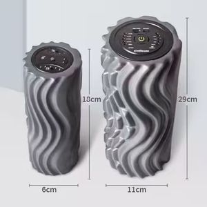5 velocità elettrico rullo di schiuma vibrante massaggiatore bastone, Yoga Fitness attrezzature per il recupero muscolare, all'ingrosso cilindro di schiuma per la palestra - Product Image 2