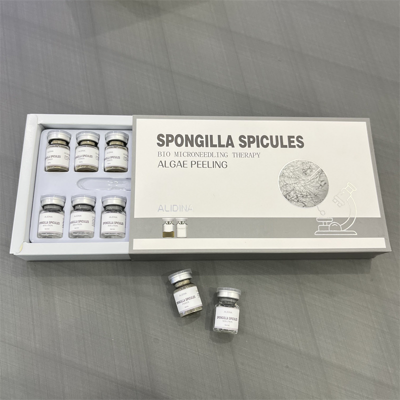 A Spongilla Spicules Bio Microneedling Therapy Eliminación de acné Algas Peeling Estiramiento DE LA PIEL Algas naturales Peel Off Mascarilla en polvo