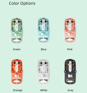 เมาส์แบบพกพาบางเฉียบโปร่งใส โหมดคู่ ไร้สาย เงียบ ชาร์จได้ - Product Image 5
