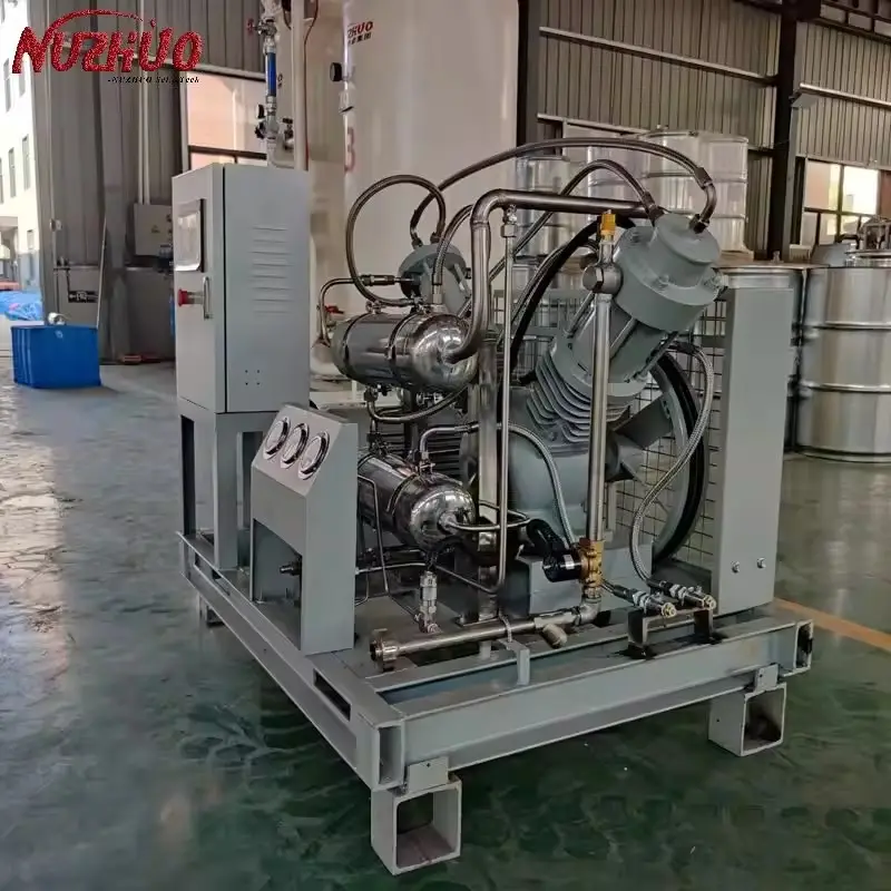 NUZHUO calidad N2 O2 máquina de llenado CE/ISO fábrica al por mayor compresor de refuerzo para la planta de nitrógeno de oxígeno a granel