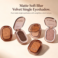Natürliche Vegane Lidschatten-Palette Leichtgewichtige Großhandels-Lidschatten-Palette Make-up Matt Weich Schimmernd Samt Einzel-Lidschatten