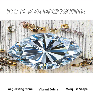 Venta Especial RTS: Diamante Sintético Moissanite Blanco de 1ct, D VVS, para Joyería - Product Image 2