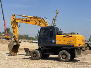 Excavadora de ruedas Hyundai fabricada en Corea del Sur, excavadora Hyundai 210w-7 210, excavadora de ruedas Hyundai 210 usada 210-7 en Shanghai, China - Product Image 4