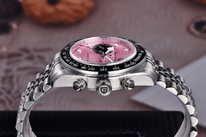 นาฬิกา PAGANI DESIGN 1813 BB Flamingo Chronograph รุ่นใหม่ ปี 2026 หรูหรา สปอร์ต ควอตซ์ สแตนเลสสตีล สำหรับทุกเพศ  หน้าปัดแซฟไฟร์ กันน้ำ 100 เมตร - Product Image 6