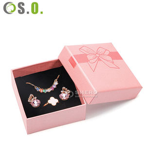 Wholesale Necklace Ring Bow <b>Jewelry</b> Boxes Rectangular Paper Boxes for Accessories Bracelet Earring <b>Jewelry</b> Packaging Casket - Product Image 6