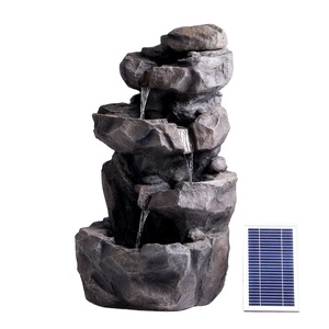 Decoración de jardín <span class=keywords><strong>Stonehenge</strong></span> Water Feature con luces LED y energía solar - Product Image 2