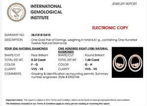 Impresionantes Pendientes de Diamantes de Oro para Mujer, Brillo Clásico y Elegante, Joyería Fina, Regalo para Bodas y Fiestas - Product Image 6