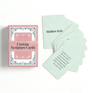 การพิมพ์การ์ดคำยืนยันจากพระคัมภีร์รายวัน ที่เป็นมิตรต่อสิ่งแวดล้อม ทนทาน ใช้ได้ทุกวัน  กระดาษพิมพ์คำอธิษฐานและข้อความสร้างแรงบันดาลใจสำหรับชาวคริสต์ - Product Image 1