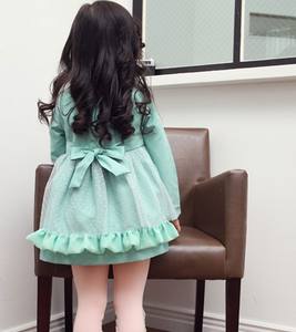 เสื้อโค้ทเดรสกันหนาวสีพื้นหวานๆ สำหรับเด็กผู้หญิง จากประเทศจีน - Product Image 4