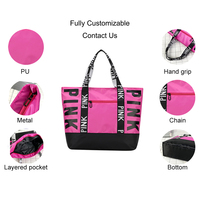 Sac de moto vintage délavé Y2K grande capacité, sac fourre-tout à bandoulière style Maillard, vente en gros OEM, sac rose