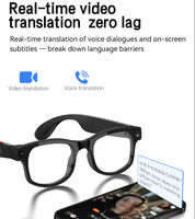 Lunettes intelligentes IA avec double lentille optique, traduction en temps réel, lecture de musique, appels Bluetooth, Wi-Fi, caméra haute résolution