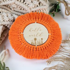 Hello World-tarjeta de anuncios de nacimiento para bebé recién nacido, disco único - Product Image 5