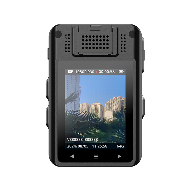 1080p Portable Video Recorder Latest Design Mini Pen Camera with 4G Shirt Button Security Dual SIM Body Worn Back Clip