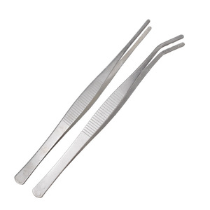 Pinzas de acero inoxidable con puntas endurecidas, rectas y curvas, adecuadas para paisajismo, bonsái y plantas suculentas. - Product Image 2