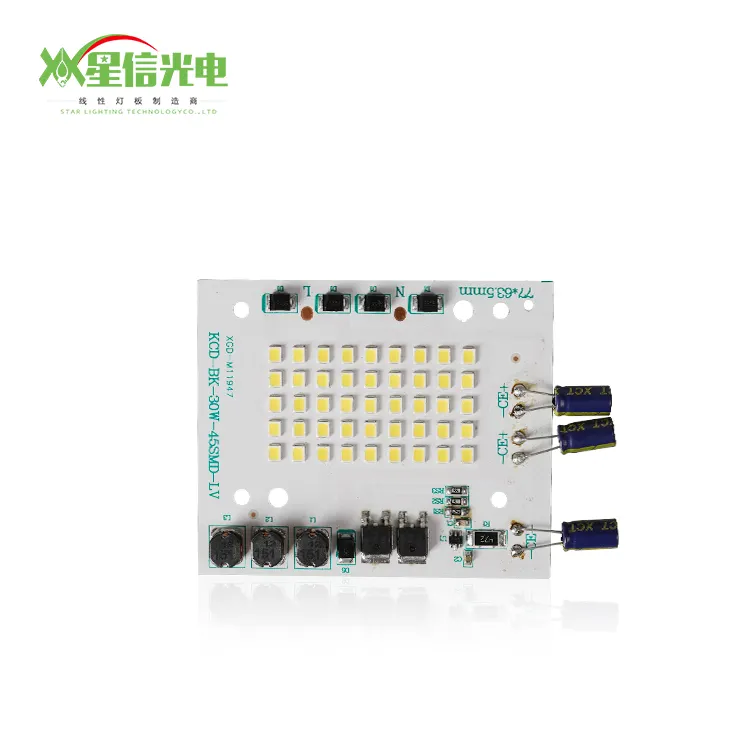 XGD Long Lifespan High Lumen DC 12V 24V Aluminum PCB Board Flood Light 50W LED DOB Module