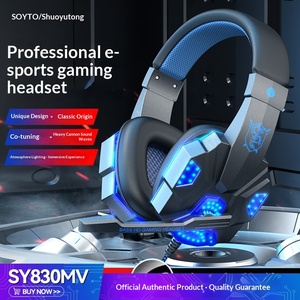 Audífonos con Cable Trenzado de Cuero de 3.5mm <span class=keywords><strong>para</strong></span> Juegos en Laptop y Deportes Electrónicos, Cable de 2.2m, Suministro Especial Transfronterizo de Fábrica - Product Image 5