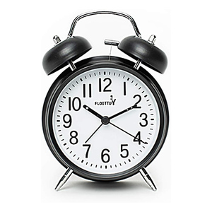 Mini Cartoon Metal Alarm Clock Colorful Home Decorative Number Dial Desk Alarm Needle Display for Children's Bedroom Living Room - Product Image 1