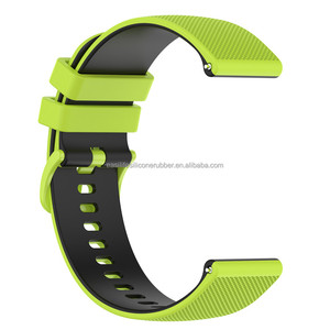Bracelets de montre en silicone double couche multicolore à dégagement rapide de 20 <span class=keywords><strong>mm</strong></span> <span class=keywords><strong>22</strong></span> <span class=keywords><strong>mm</strong></span> pour montre intelligente de sport pour <span class=keywords><strong>Garmin</strong></span> - Product Image 2