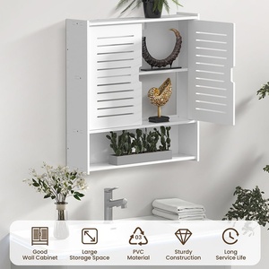 Công suất lớn Nhiều Lớp Treo Tủ lưu trữ phòng tắm xuyên biên giới nhà vệ sinh kệ tủ tường đơn tầng thiết kế nhựa - Product Image 3