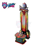Nouvelle version améliorée du simulateur de force Red Hockey Hammer, machine de jeu d'arcade de boxe à monnayeur