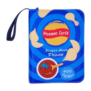 Reliure pour cartes TCG MTG, pages <span class=keywords><strong>à</strong></span> 4 pochettes, fermeture éclair <span class=keywords><strong>à</strong></span> 3 anneaux, 50 pochettes amovibles, 400 pochettes, album pour cartes <span class=keywords><strong>à</strong></span> collectionner - Product Image 1