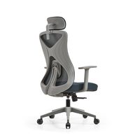 Chaise de bureau en maille JOHOOFURNITURE avec support lombaire, gris, fabriquée en Chine, chaise de bureau pour le personnel, haute qualité