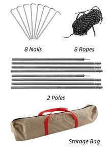 Haute qualité épaissie plage randonnée et alpinisme Portable mouche feuille auvent extérieur ombre Camping bâche tente - Product Image 6