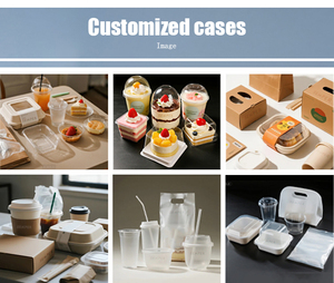 Boîte d'emballage de gâteau au fromage triangle <span class=keywords><strong>PET</strong></span> de qualité alimentaire en plastique avec couvercle blister Récipient à dessert en plastique transparent de qualité alimentaire - Product Image 4