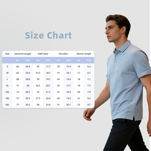 Camiseta de Negocios de Algodón de Color Sólido de Alta Gama con Logotipo Bordado Personalizado, Cuello Doble para Hombre, Transpirable y Absorbente de Humedad - Product Image 6