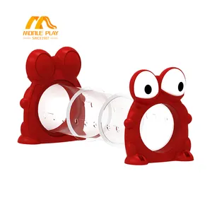 Hot Sales China Kids Outdoor Playground Plastic Drilling Tunnel Arched Transparent Bucket Amusement Toy