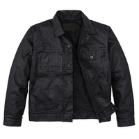 Veste de travailleur en toile pour hommes personnalisée OEM vente en gros mode décontractée veste en toile cirée en coton à fermeture éclair pour l'hiver