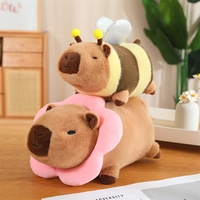 Dessin animé créatif pain Capybara peluche debout Capybara peluche décoration de la maison cadeau parfait