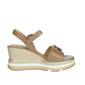 Keys Women's Wedge Sandal K-11023 <b>White</b> Leather Platform <b>Heel</b> Summer Shoes - Product Image 4