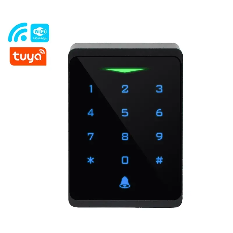 DC 12-28V IP66 étanche Tuya wifi boîtier métallique porte unique RFID contrôle d'accès clavier tactile