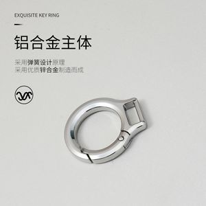 Exquisite <b>Key</b> <b>Ring</b> Zinc Alloy Creative Car Keychain Modern Art Design For <b>Men</b> And Women - Product Image 1